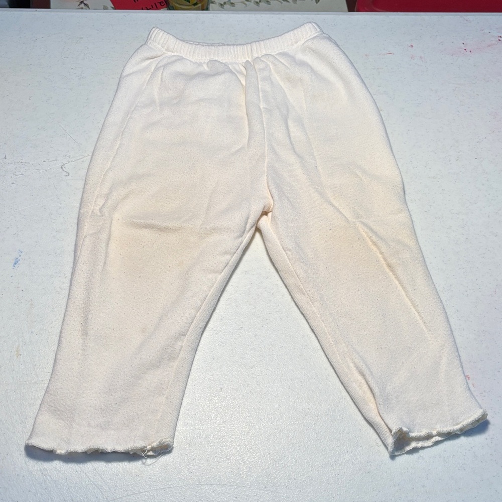 Kids Cream Casual Pants